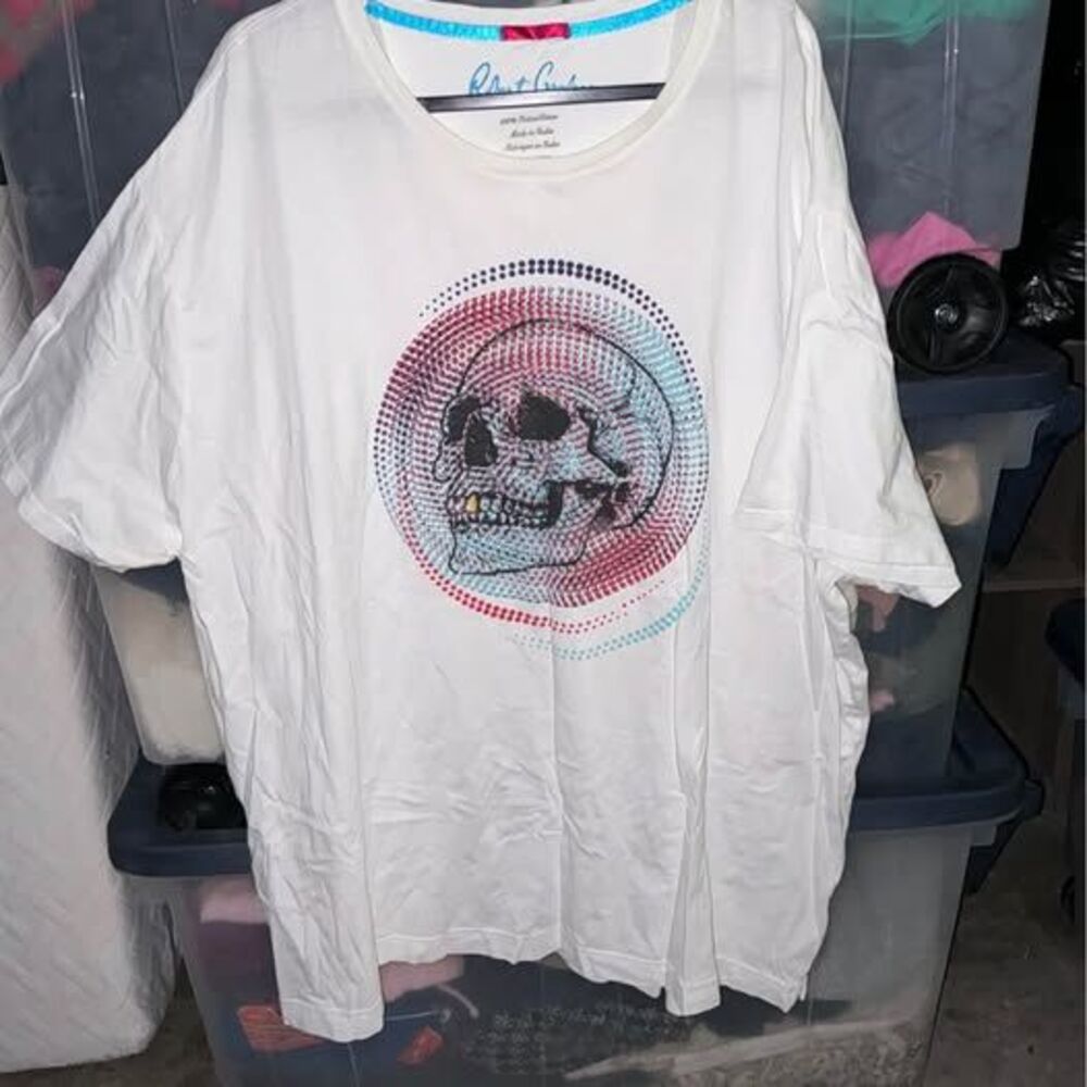 Robert Graham Skull Graphic T-Shirt Size 5XL
